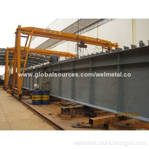 Galvanized prefabricated steel bridge girders and bracing factory
